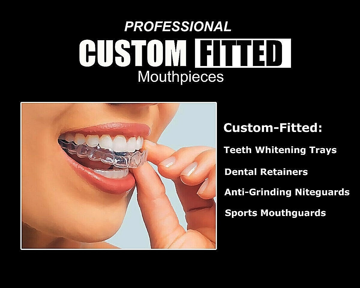 Custom Fit Dental Retainer Set - Upper and Lower Made in USA