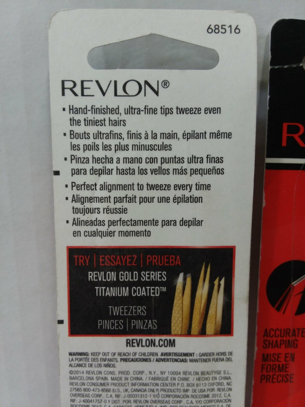 Revlon Slant Tweezer Set - 2 Pack for Precise Grooming