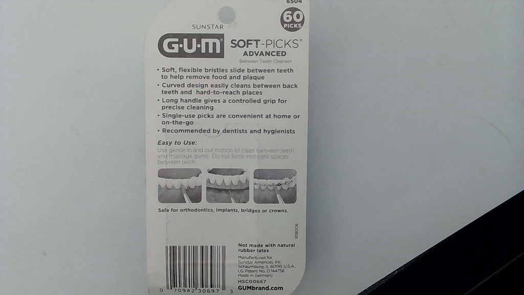 Interdental Picks for Dental Cleaning - Gentle Plaque Removal, 60 Count