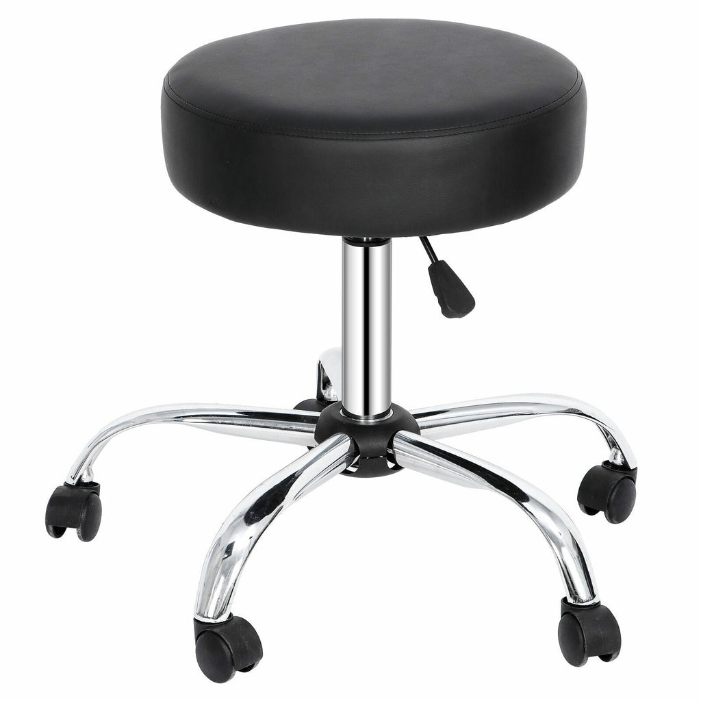 Adjustable Hydraulic Salon & Spa Stool with Swivel & Rolling Base