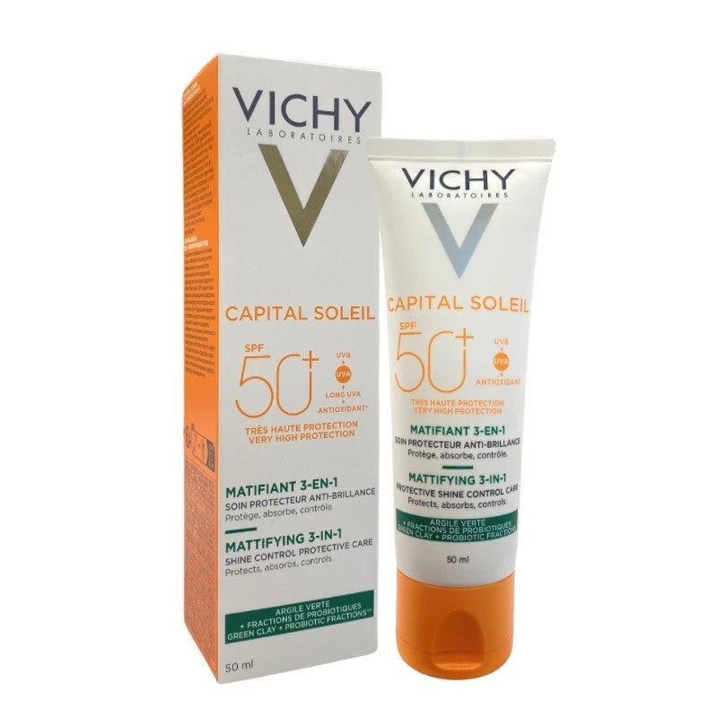 Vichy Capital Soleil SPF 50+ Mattifying 3-in-1 Shine Control Face Care 50ml