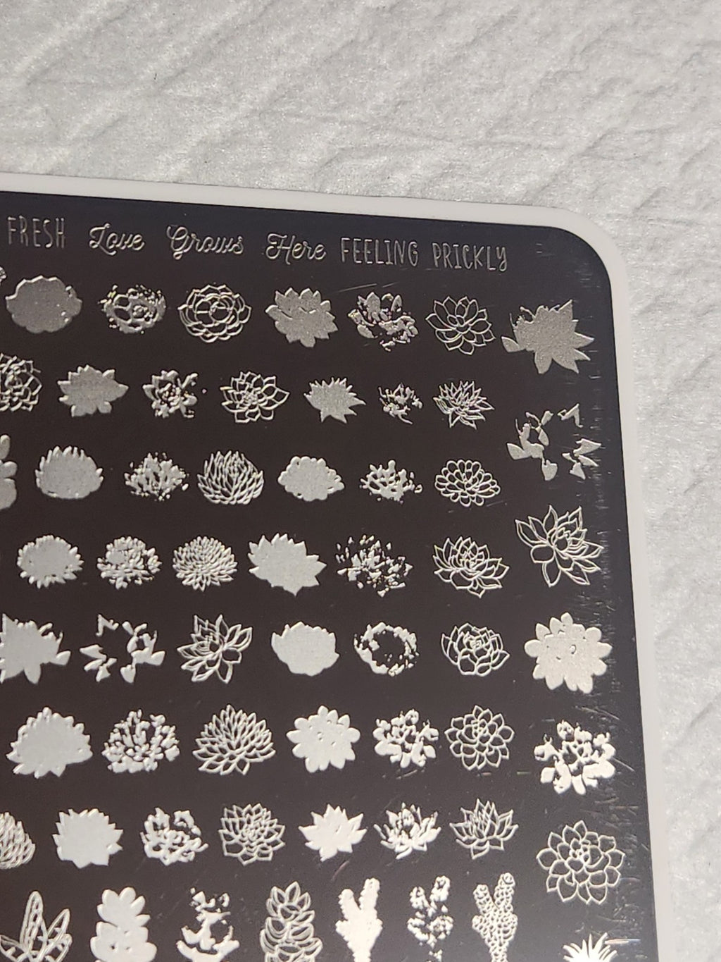 Clear Jelly Stamper Nail Stamping Plate CJS H-123 for Nail Art