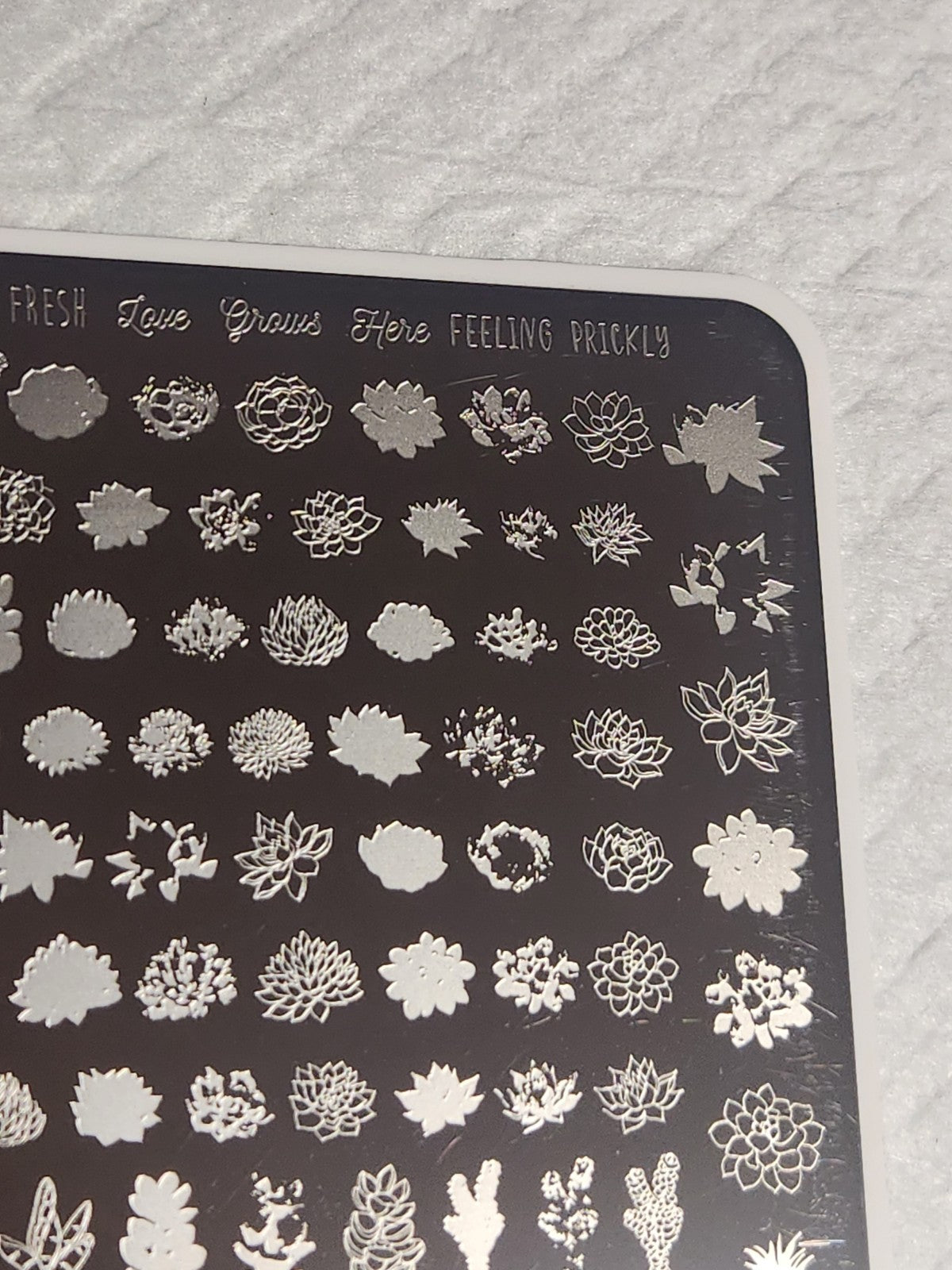 Clear Jelly Stamper Nail Stamping Plate CJS H-123 for Nail Art