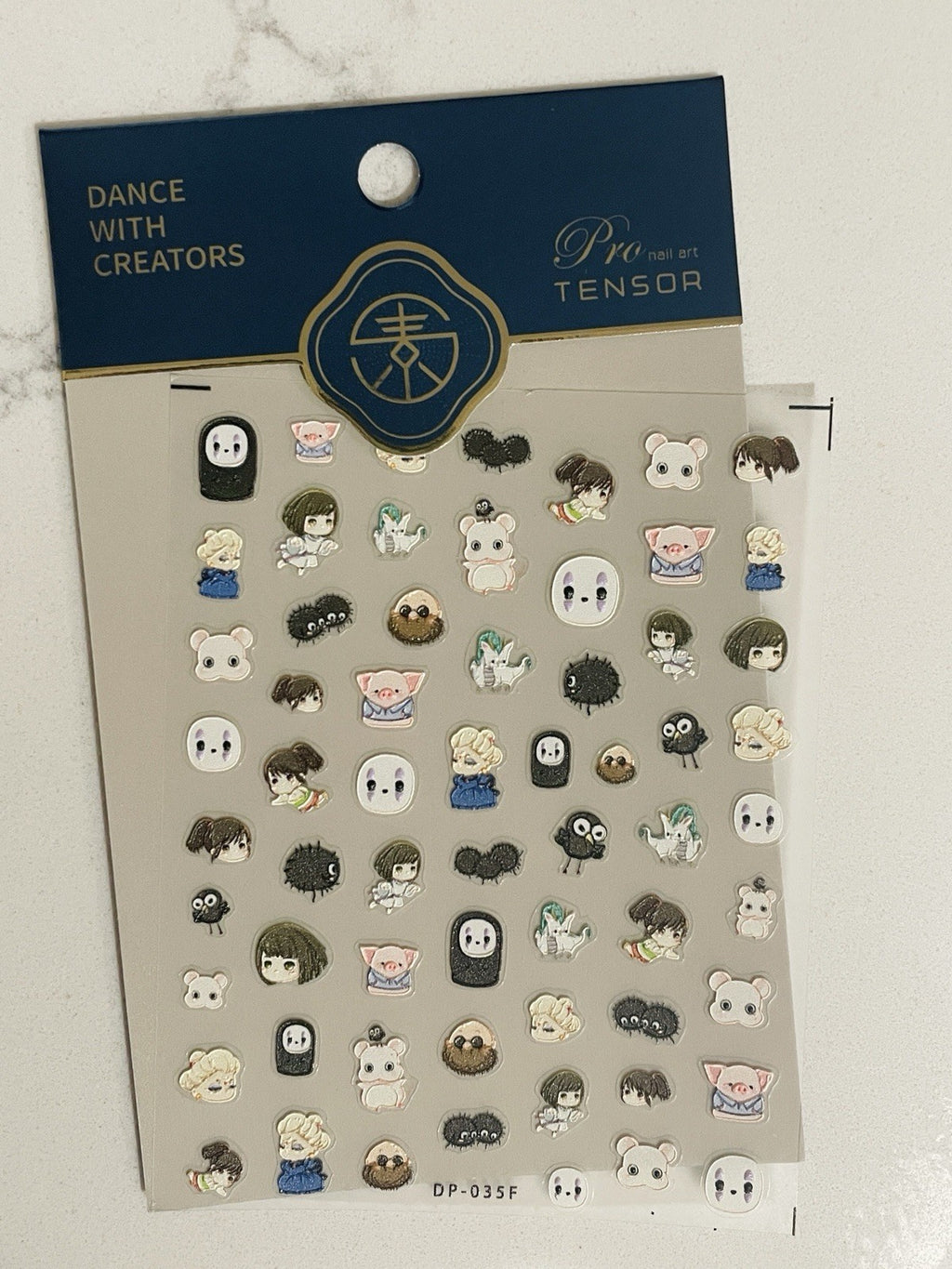 Ghibli 5D Anime Nail Stickers - Water-Resistant Nail Decals for Nail Art