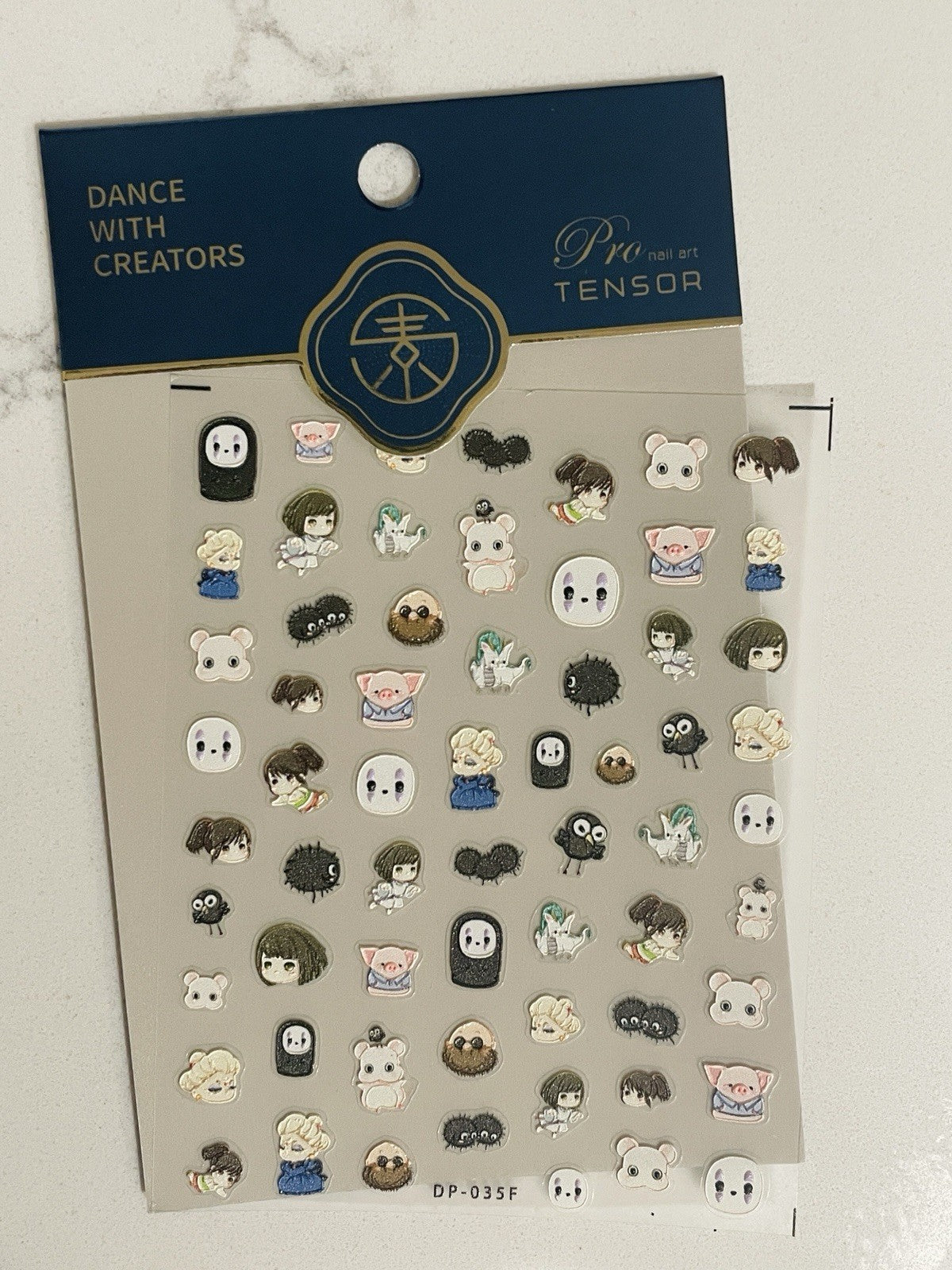 Ghibli 5D Anime Nail Stickers - Water-Resistant Nail Decals for Nail Art