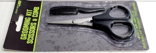 Mustache Grooming Kit with Scissors and Comb for Men - Beard Trimming Set