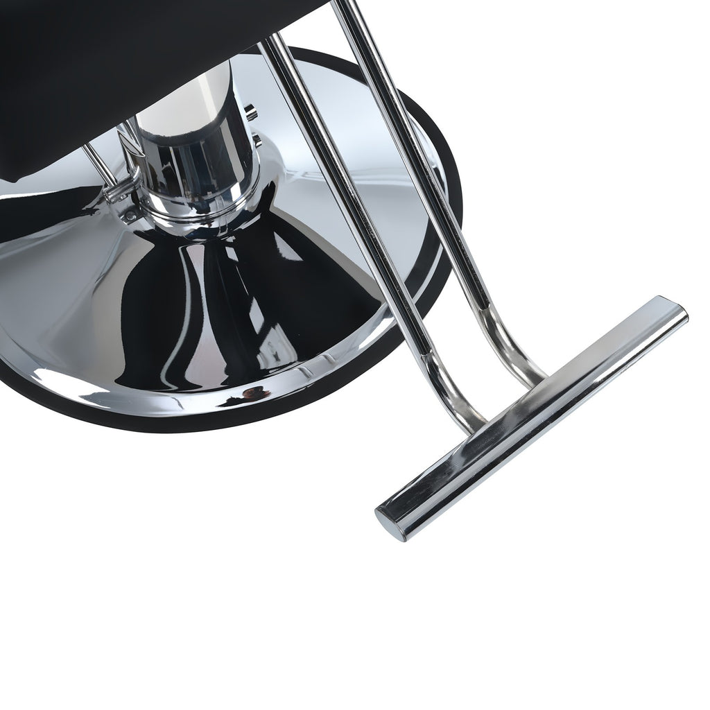 Hydraulic Reclining Barber Chair with Footrest for Salon Hair Styling Spa
