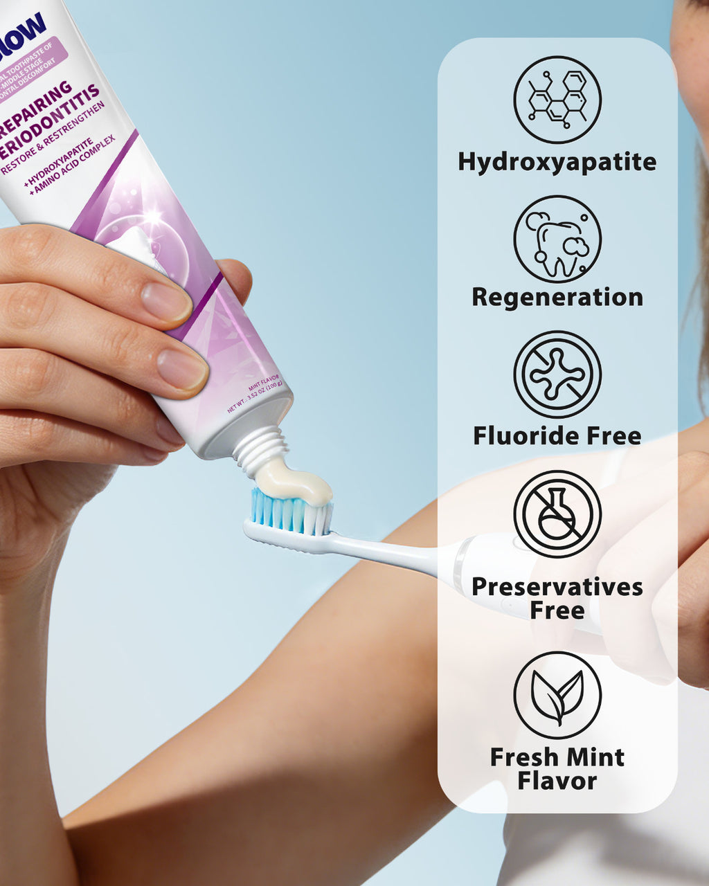 Gum Disease Toothpaste for Periodontitis & Gingivitis Repair - Strengthen Gums & Teeth