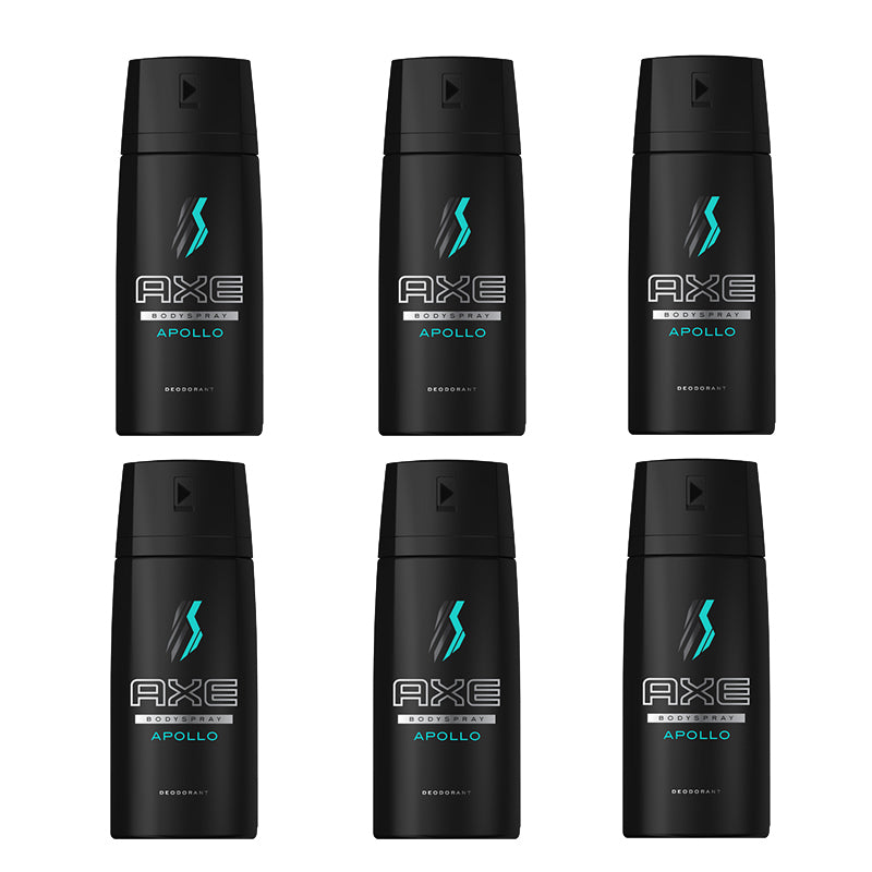 12 Pack Axe Apollo Men’s Deodorant Body Spray 150ml - Fresh Scent