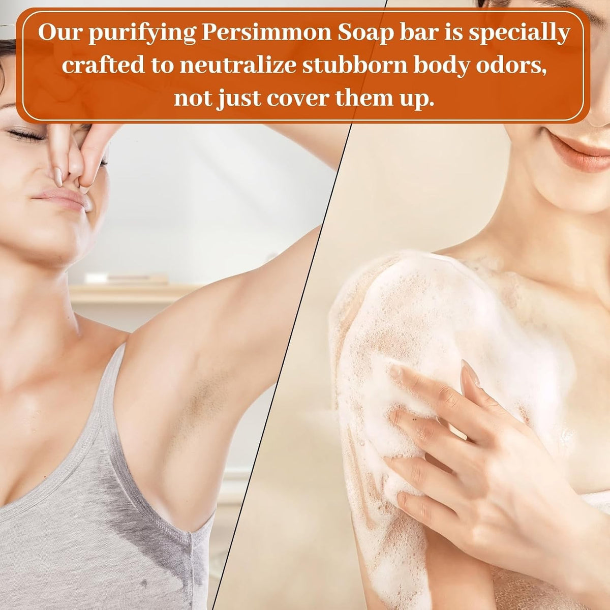 Persimmon Liquid Body Wash - Long-Lasting Odor Eliminator & Gentle Cleanser