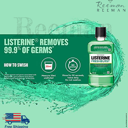 Mouthwash Pack of 3 - Fresh Breath, Oral Hygiene, Antiseptic 250ml