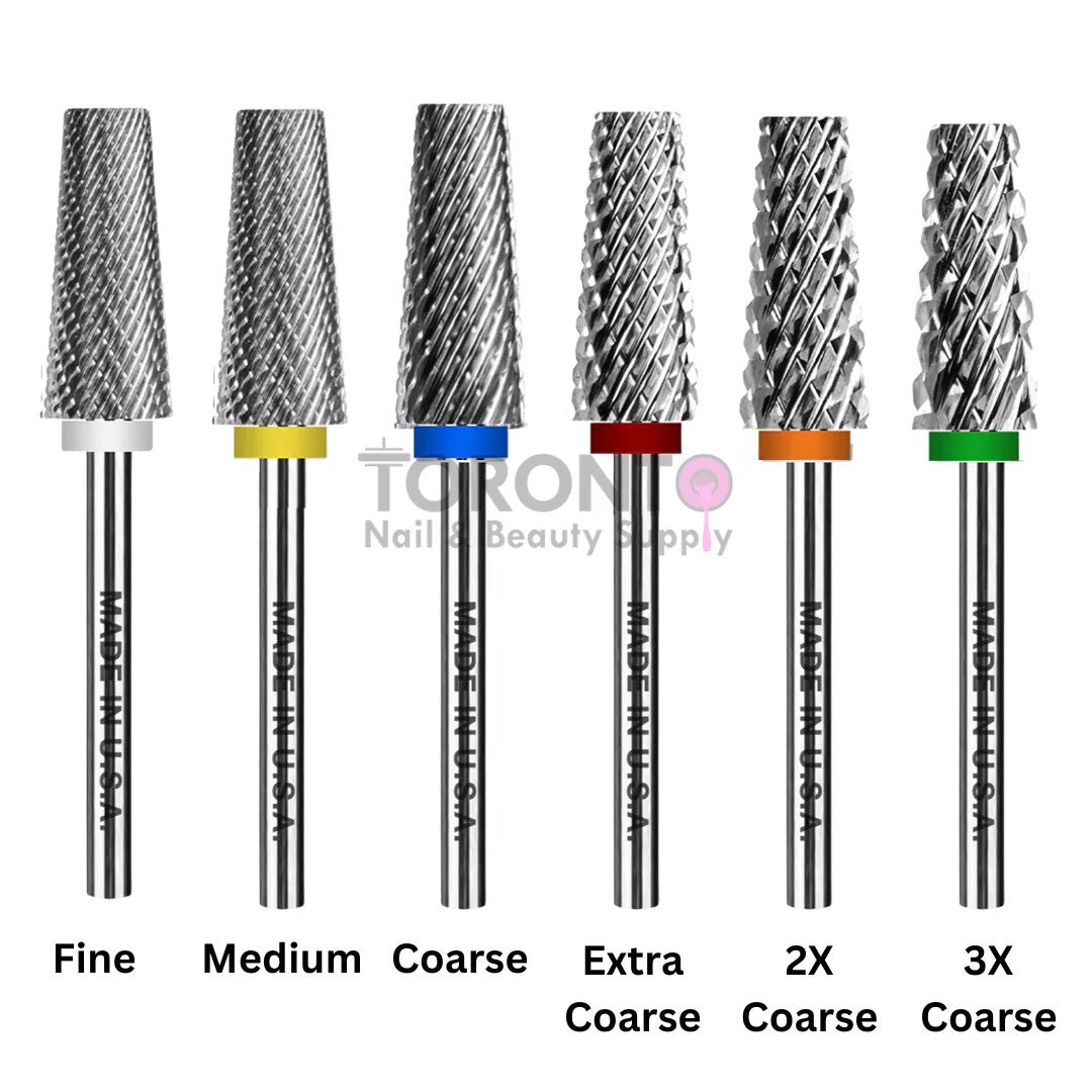 All-in-One Nail Drill Bit Gold - Multi-Function Nail Tool with Grit Options