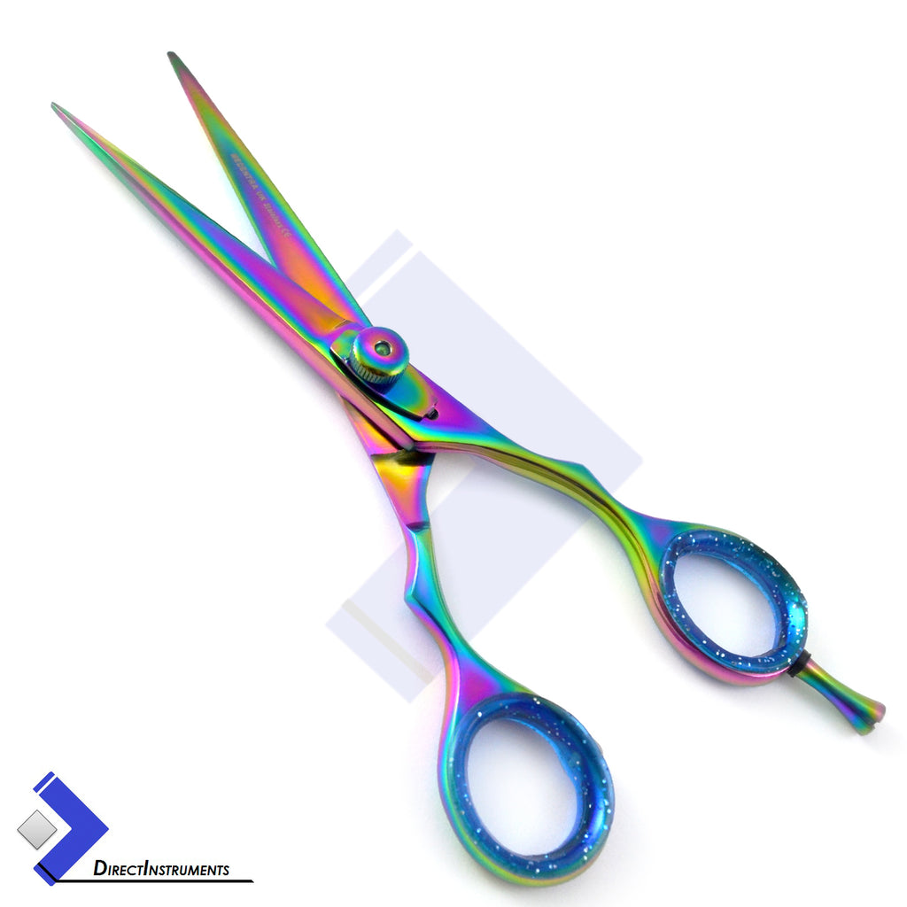 6-Inch Multi-Color Barber Hair Cutting Scissors for Salon Hairdressing