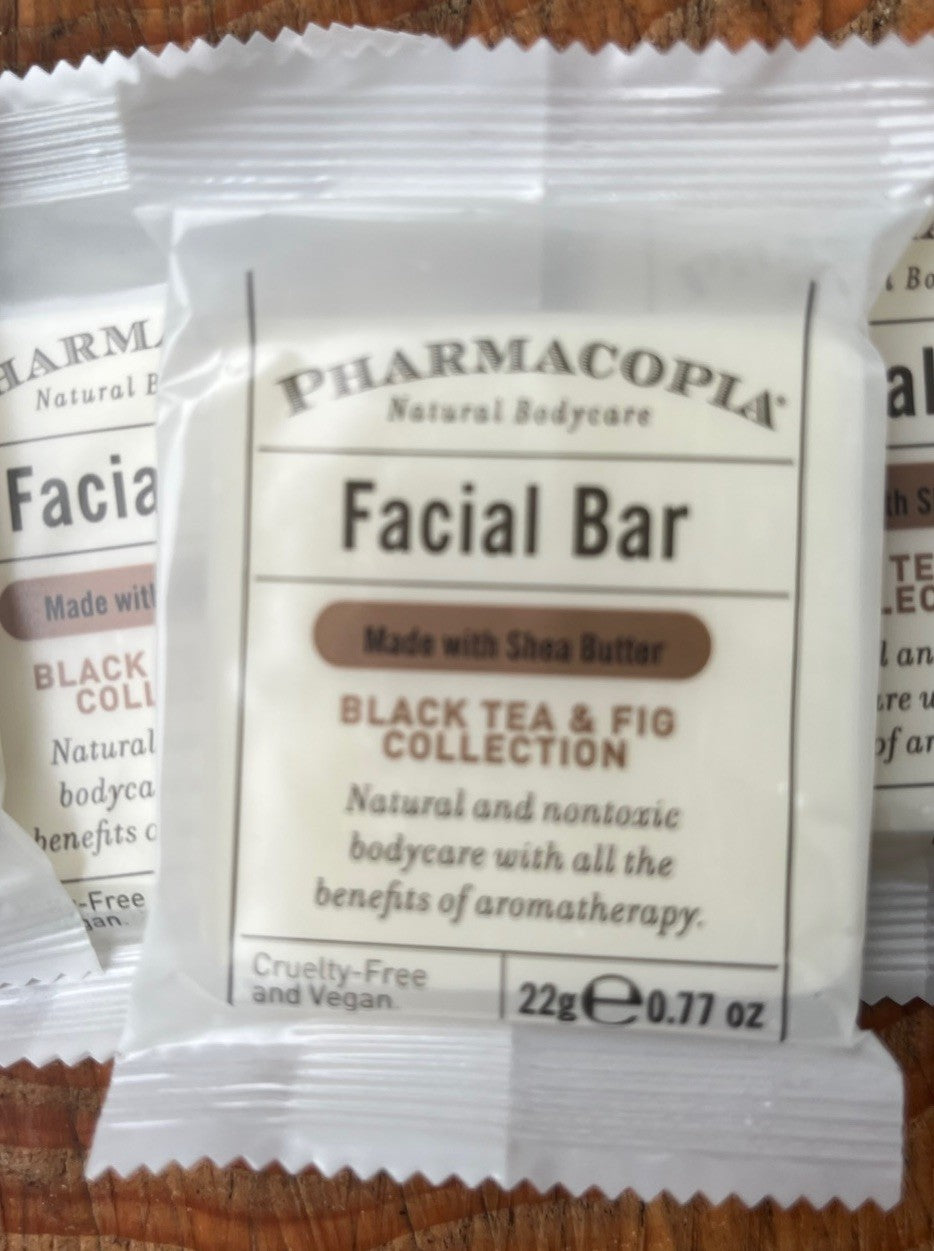 Pharmacopia Black Tea & Fig Facial Bar with Shea Butter - 0.77 oz