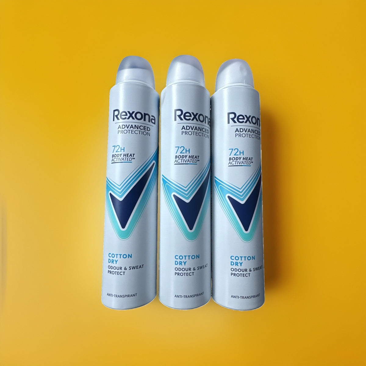 Rexona Advanced Protection Cotton Dry 72H Deodorant Spray - Pack of 3