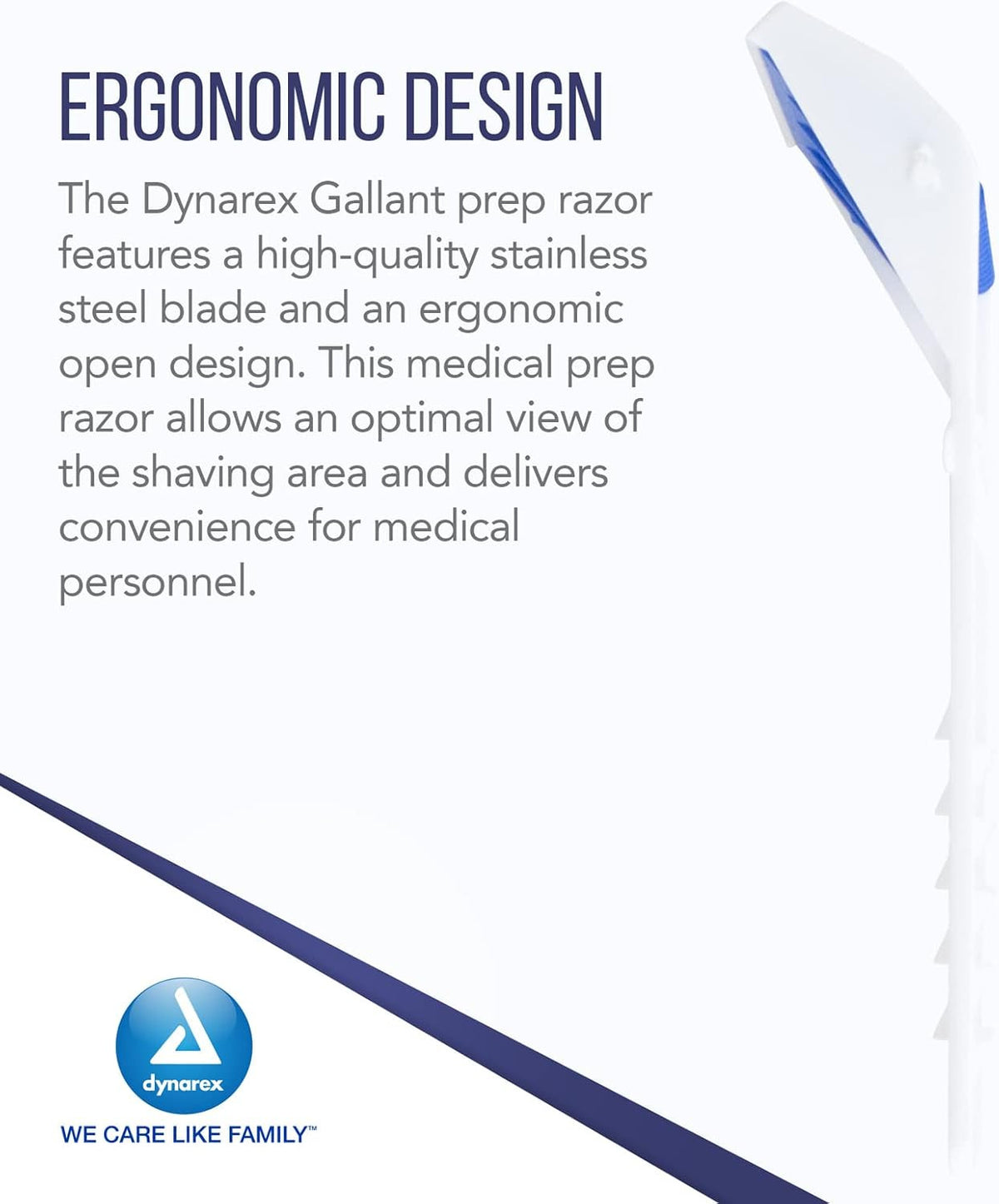 Disposable Surgical Prep Razors for Medical & ECG Skin Shaving - Pack of 50