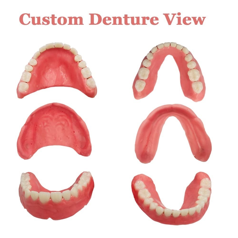 DIY Denture Kit Fake Teeth for Smile Improvement - Top & Bottom Reusable