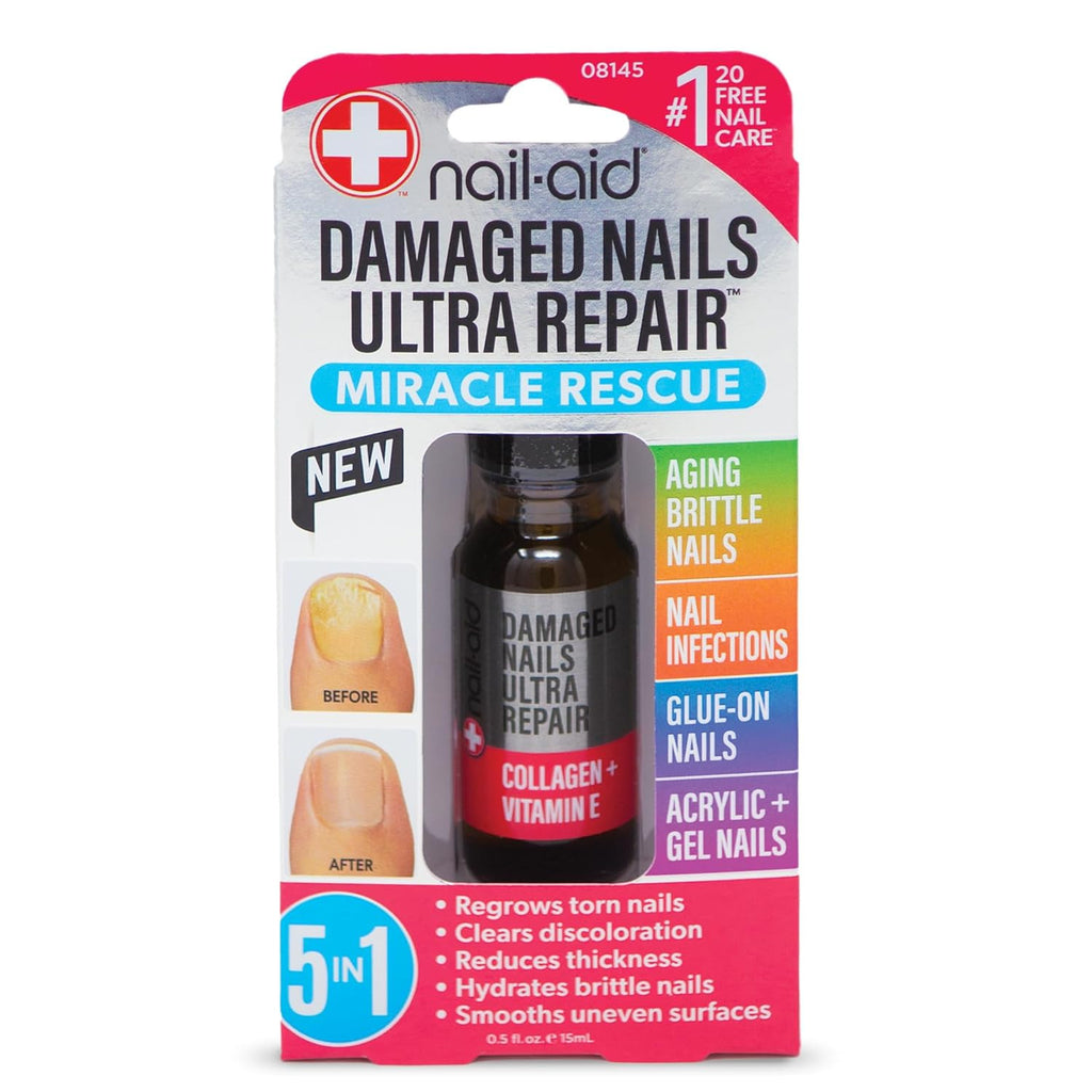 Nail Repair Gel for Damaged Nails - 5-in-1 Strengthening & Hydrating Treatment
