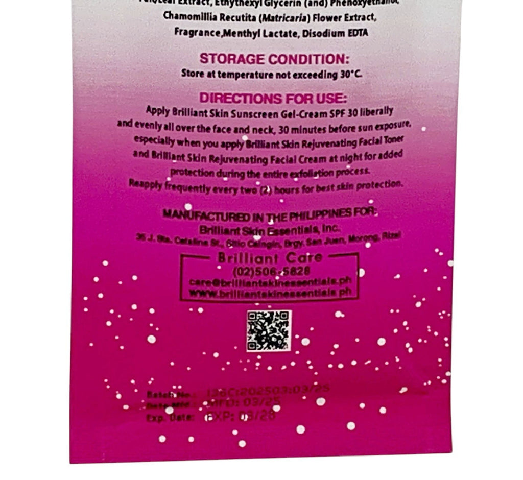 SPF30 Sunscreen Gel-Cream Set of 2 - Broad Spectrum Sun Protection, Hydrating, Travel-Friendly