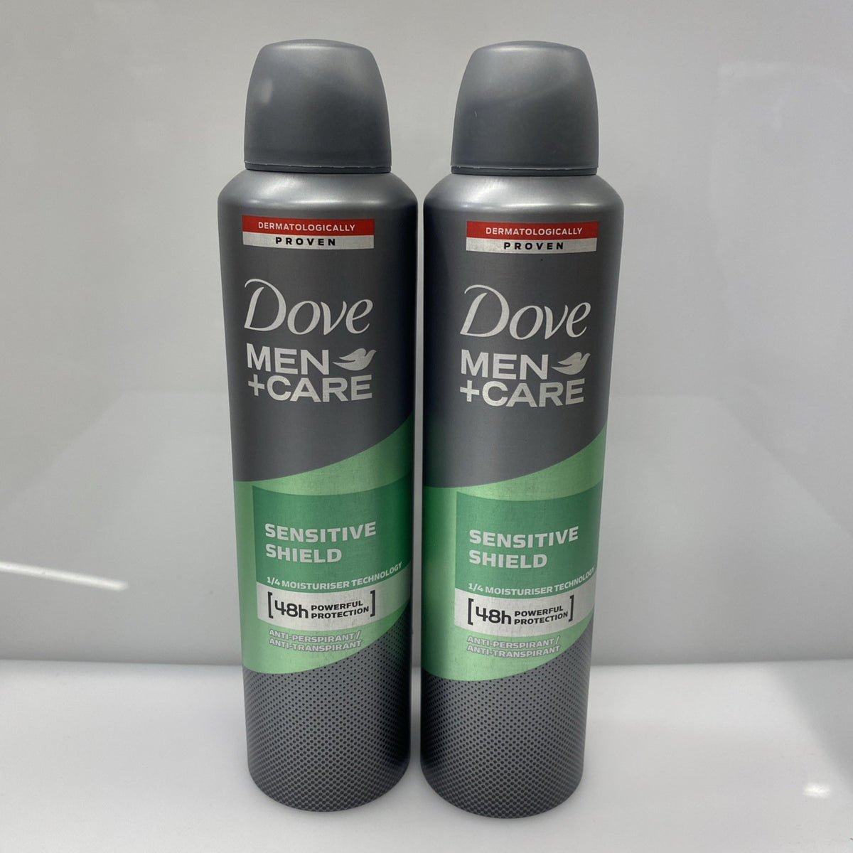 Dove Men Sensitive Shield Antiperspirant Spray 48H 250ml - Pack of 2