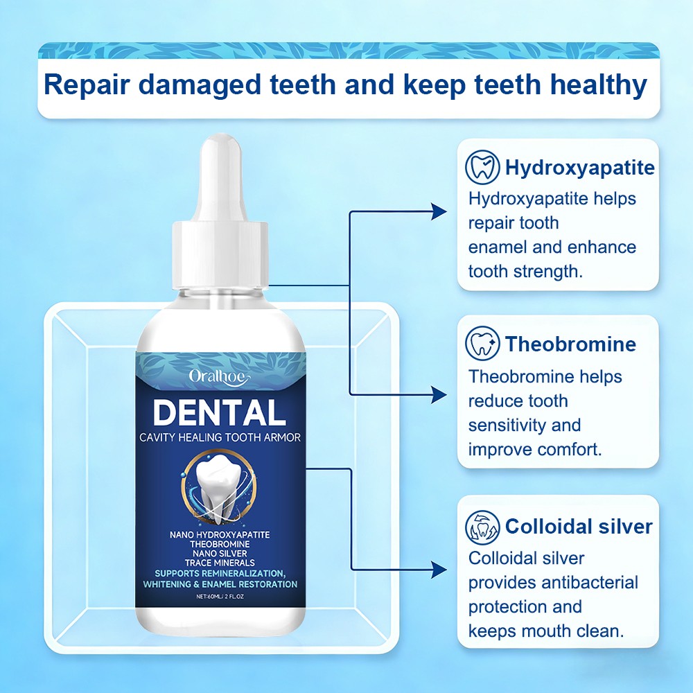 Dental Cavity Healing Serum 3-Pack - Gum & Tooth Enamel Repair Liquid