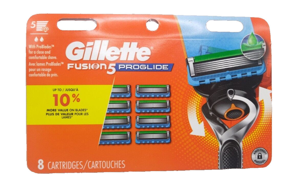 Gillette Fusion 5 ProGlide Razor Cartridge Refill Pack - 8 Count Sealed