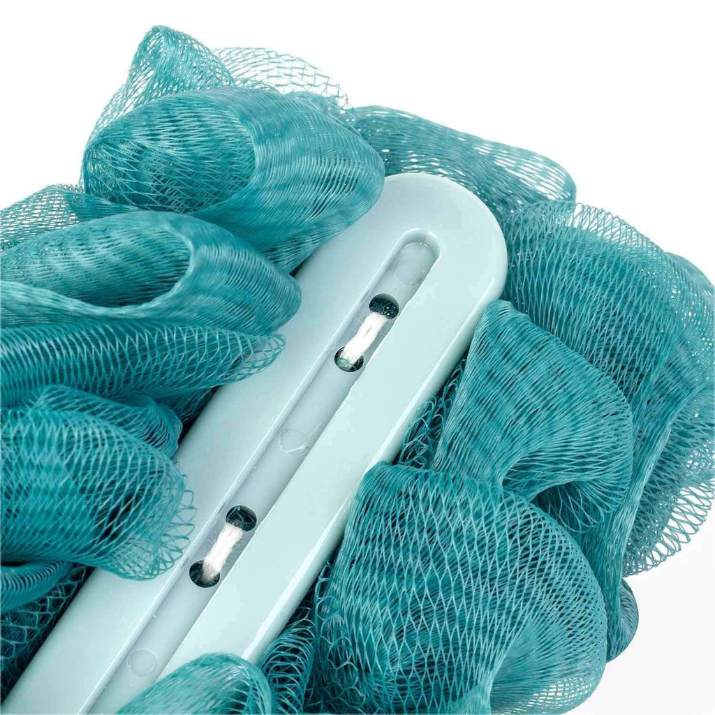 Long Handle Bath Scrubber with Soft Nylon Loofah for Full Body Cleaning