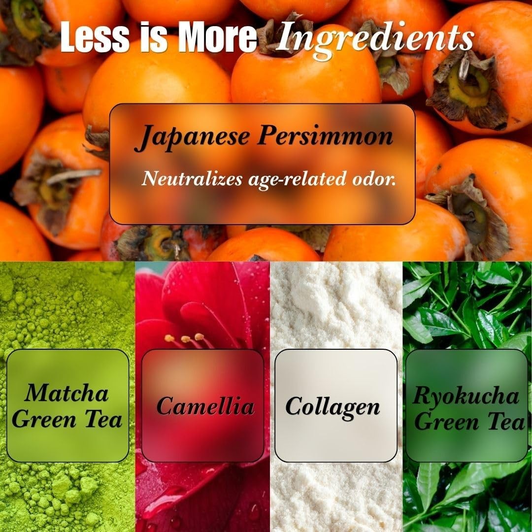 Persimmon Body Soap for Odor Elimination - Nonenal® Aging Smell Neutralizer