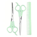 Professional Stainless Steel Hair Cutting Shears Set with Thinning Scissors & Comb