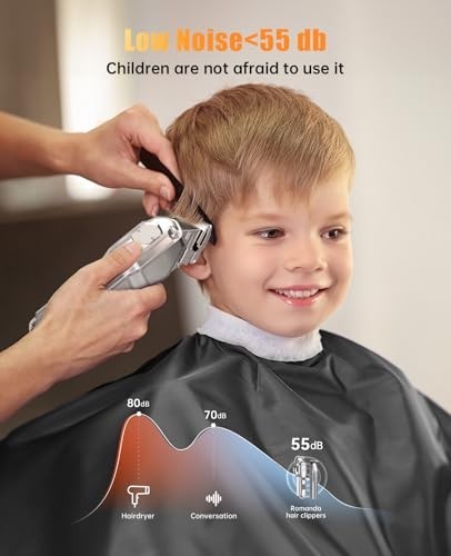 Cordless Hair Clippers & Trimmers Set for Men – Professional Grooming Kit with Adjustable Fading & Blending