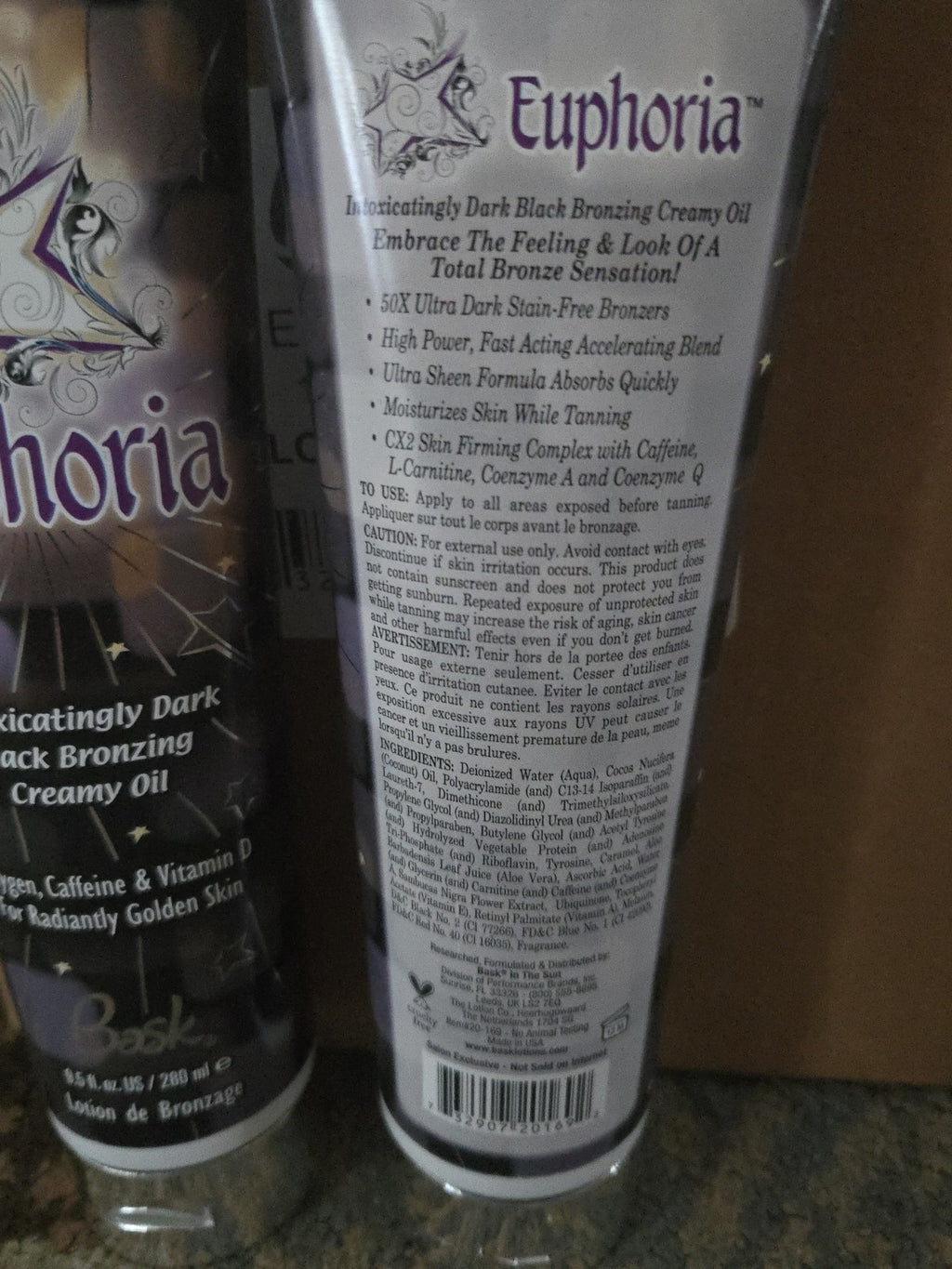 Dark Bronzing Tanning Bed Lotion - Creamy Oil for Intense Color