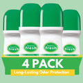 Deodorant Antiperspirant Roll-On Pack of 4 - Long-Lasting Odor & Sweat Protection