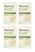 Aveeno Moisturizing Bar Soap for Dry Skin Fragrance-Free 3.5 oz (4 Pack)