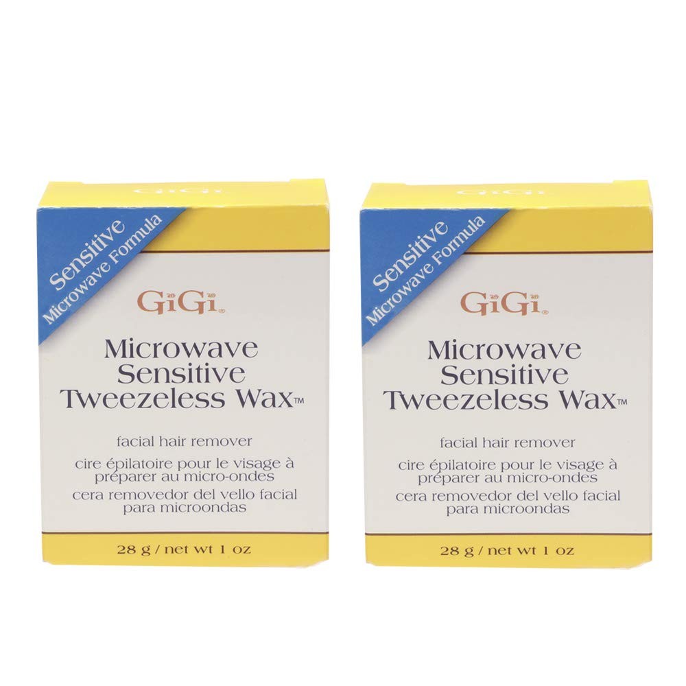 Microwave Hard Wax Kit for Sensitive Skin - 2-Pack, Azulene & Tweezeless