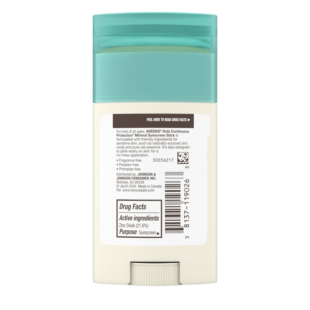 Kids Mineral Sunscreen Stick SPF 50 Water Resistant Sensitive Skin 1.5 oz