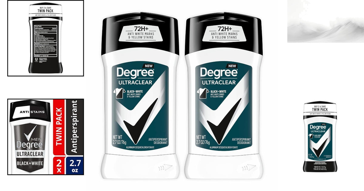 Men's UltraClear Antiperspirant Deodorant 2 Pack - Stain-Free, 72-Hour Protection