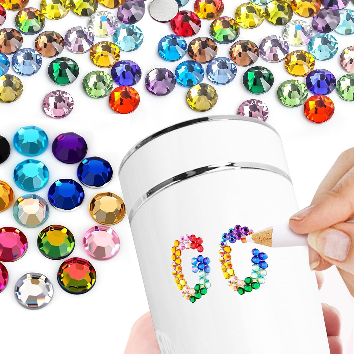 56000 Pcs Rhinestones Bedazzling Kit with 56 Colors & Tools for DIY Crafts