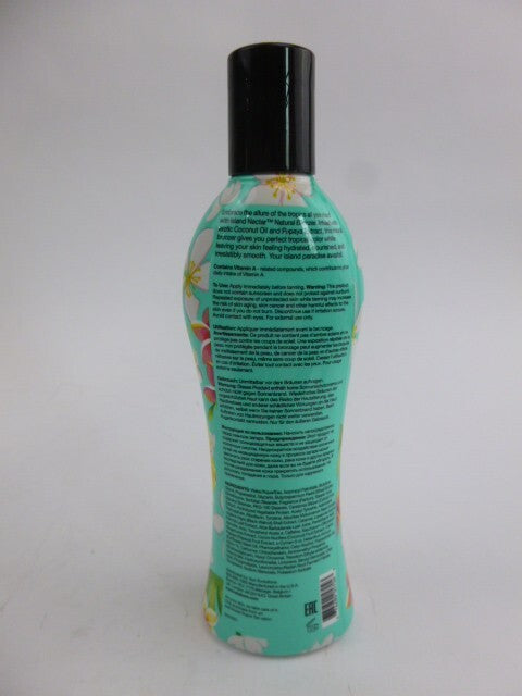 Natural Bronzer Tanning Lotion 8 oz with Coconut & Papaya - Island Nectar
