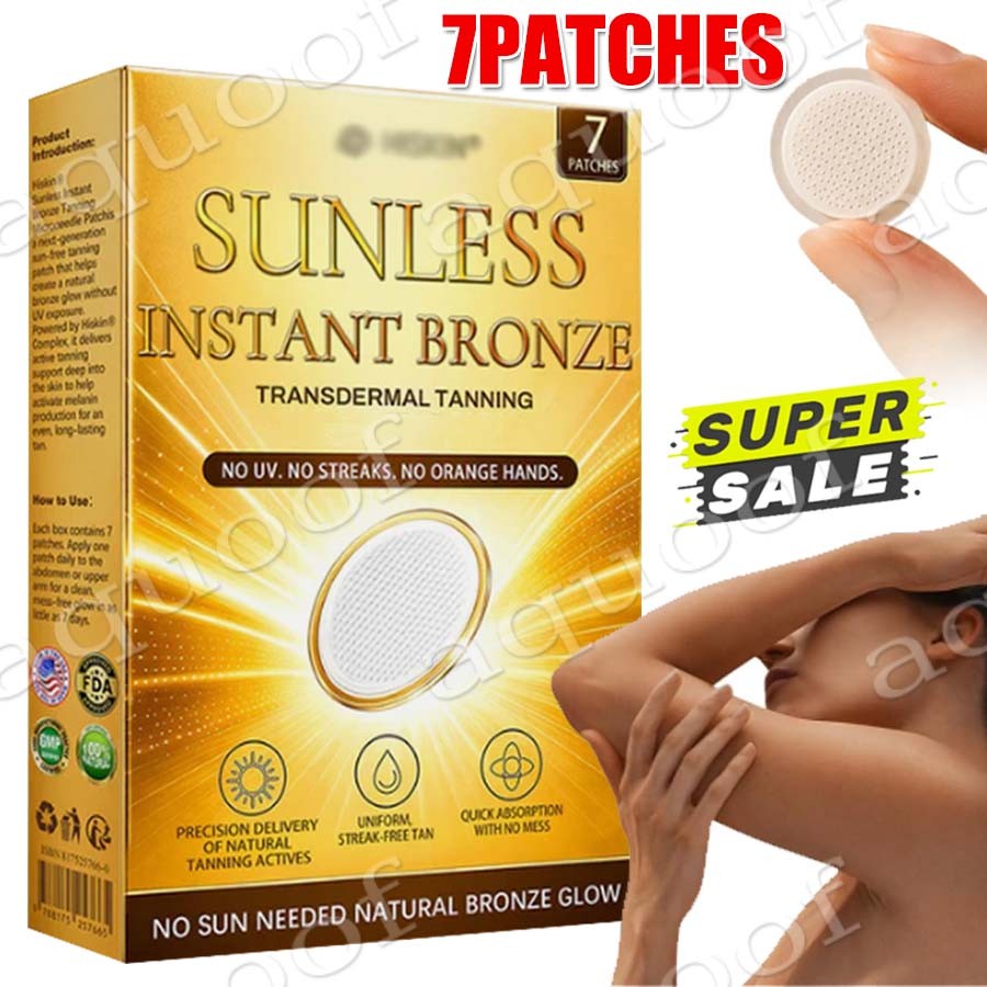 Natural Glow Self-Tanning Patches for Gradual Bronze Skin - No Sun Needed
