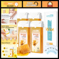 Roll-On Wax Refills for Hair Removal - Natural Honey Formula, 4 Pack