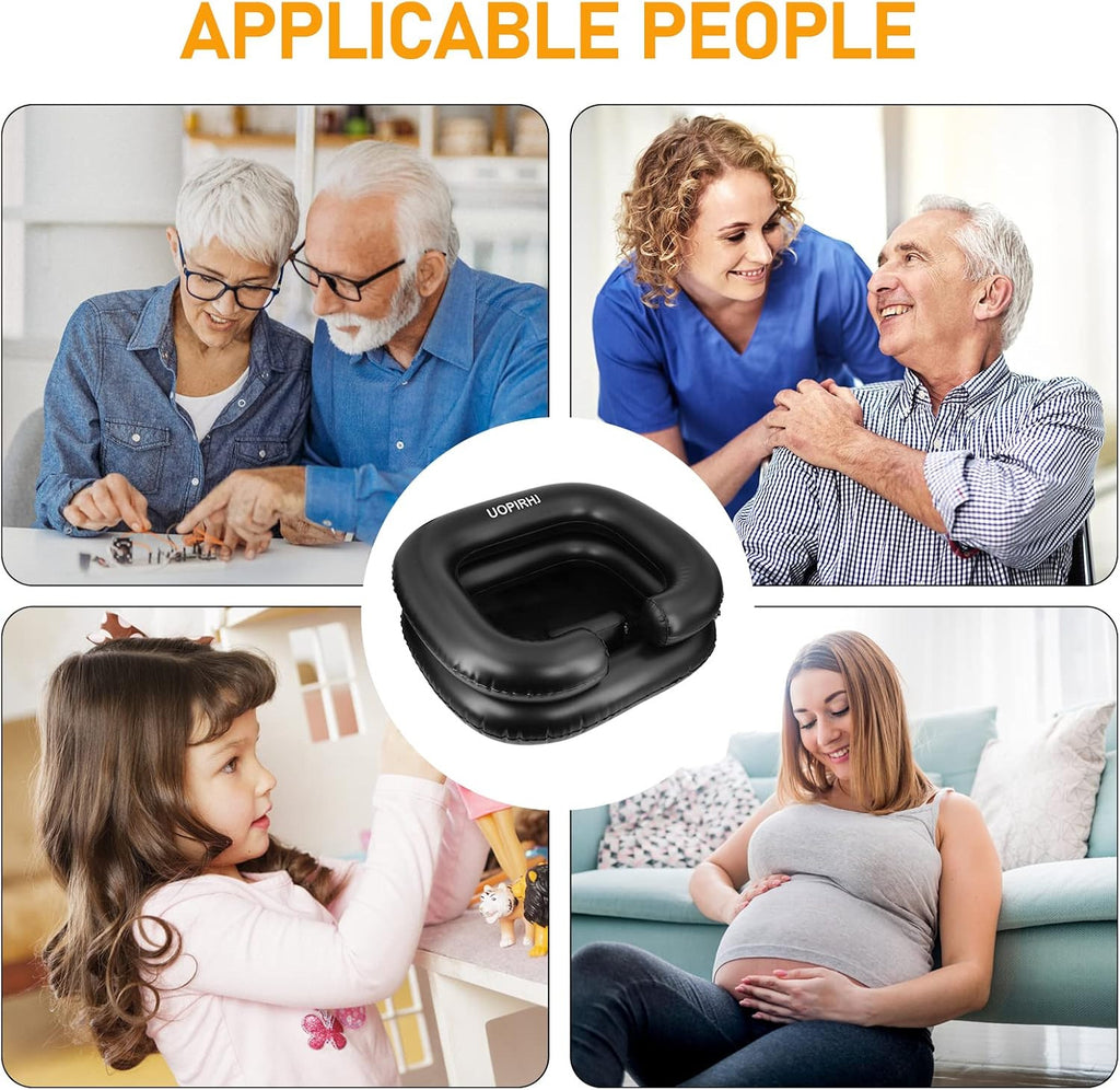 Portable Inflatable Hair Wash Basin for Bedridden Patients - Easy & Comfortable