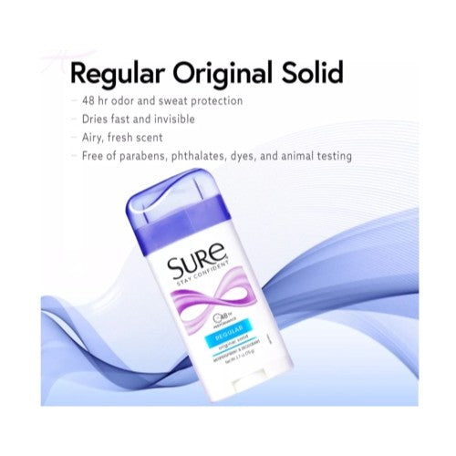 6 Pack Original Solid Anti-Perspirant Deodorant for Men & Women 2.7oz