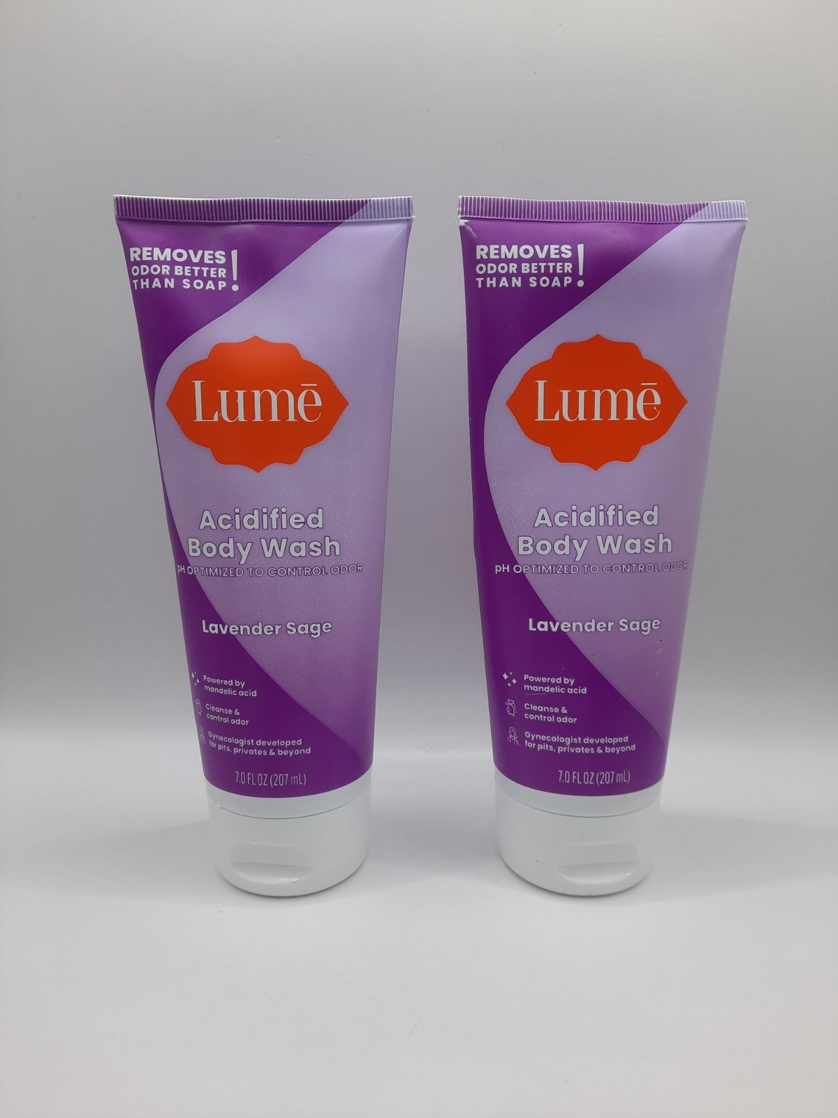 Lavender Sage Acidified Body Wash - 7 Fl Oz Natural Moisturizing Shower Gel