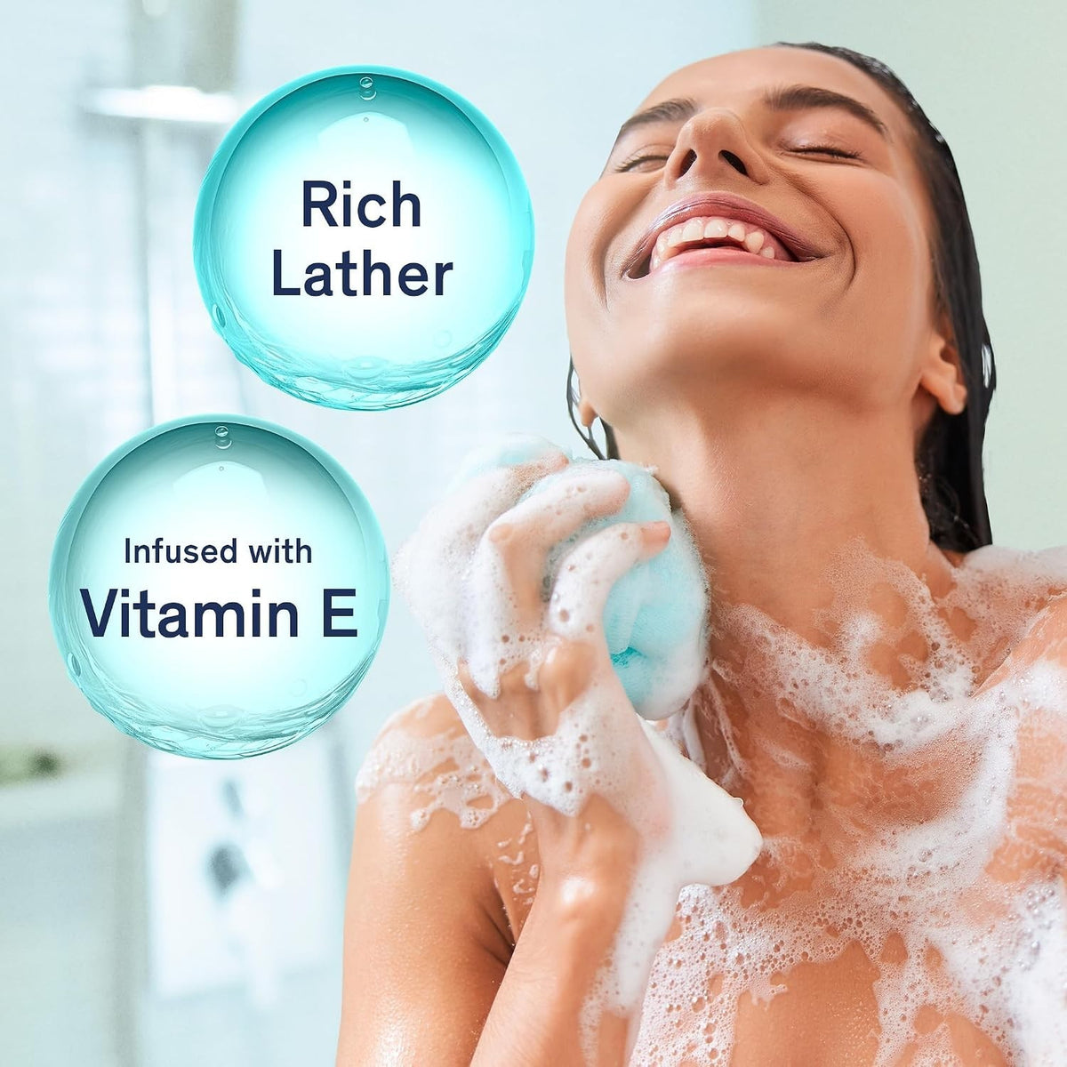 Vitamin E Enriched Bath Soap Bars - Hydrating 8-Pack for Whole Body Moisture