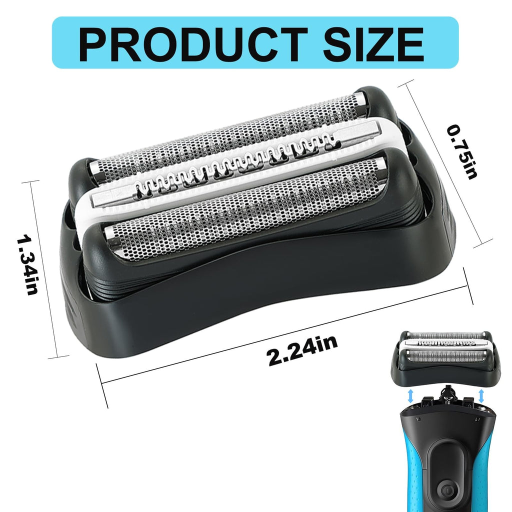 Replacement Shaver Head for Braun Series 3 Electric Razor - Foil & Cutter Kit