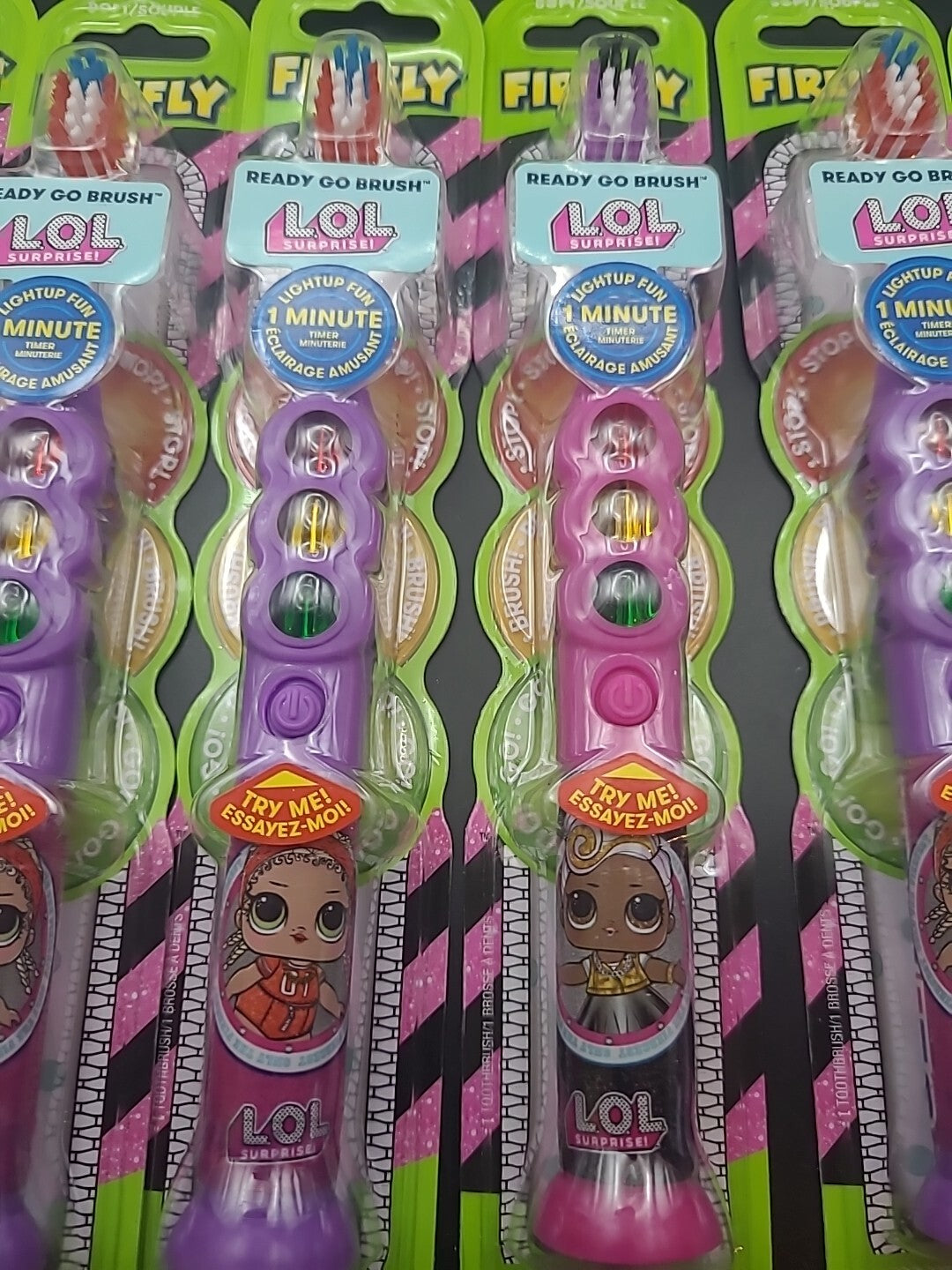 6 Pack Light Up Toothbrushes for Kids - Flashing 1-Minute Timer