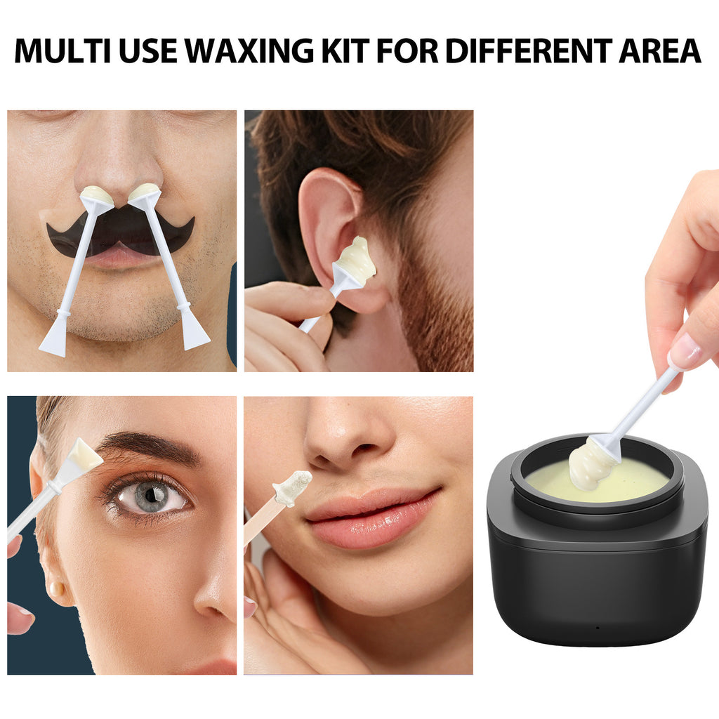 Nose and Ear Waxing Kit with Beans - Painless Hair Removal for Men & Women