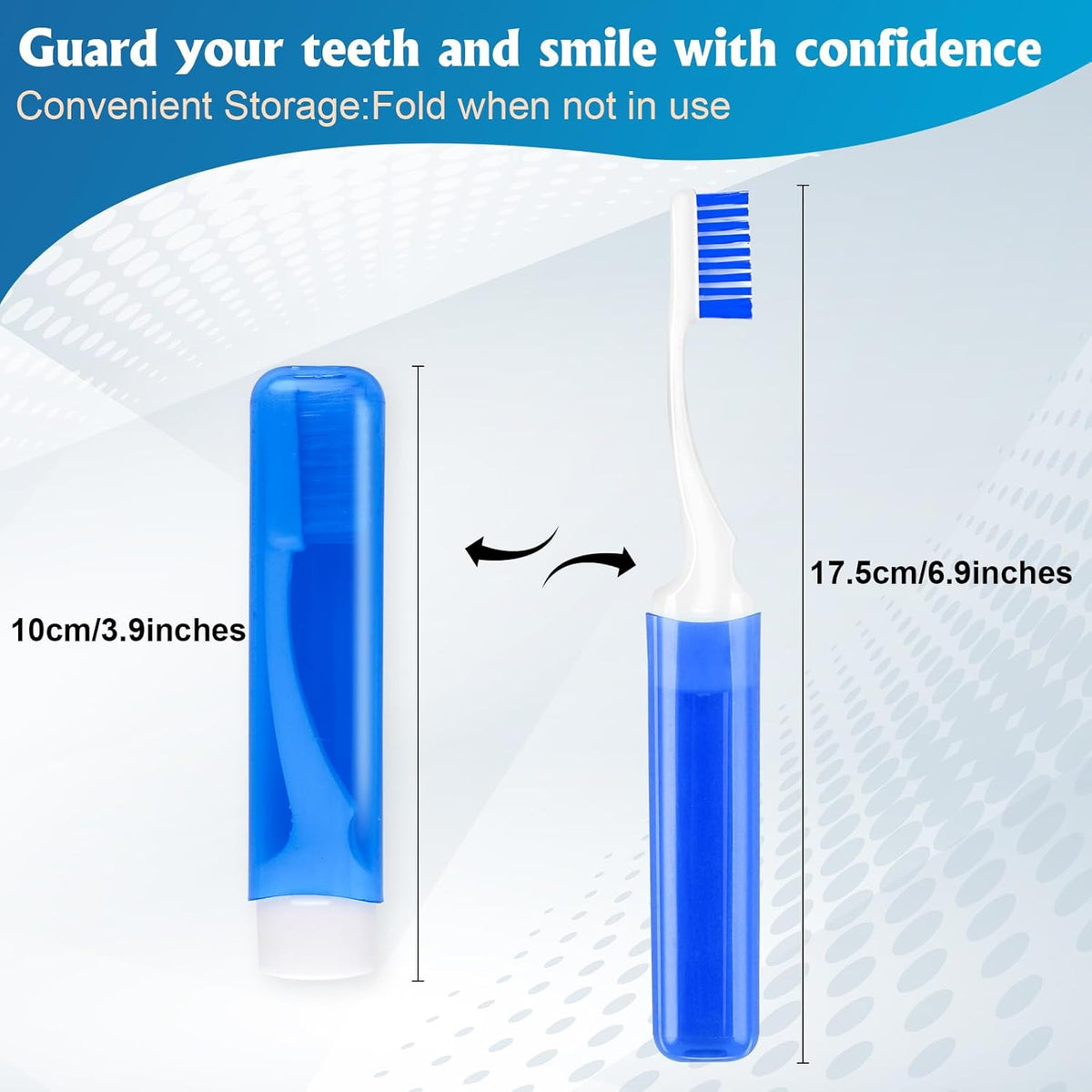 Travel Folding Toothbrush Set - 20 Medium Bristle Portable Hygiene Kits