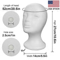 Female Mannequin Head for Wigs Hats Glasses Display Foam Model