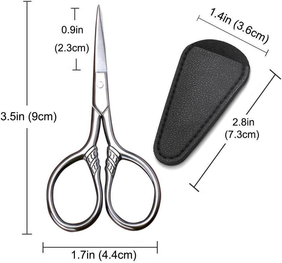 Mini Facial Hair Scissors - Precision Grooming Kit for Men & Women